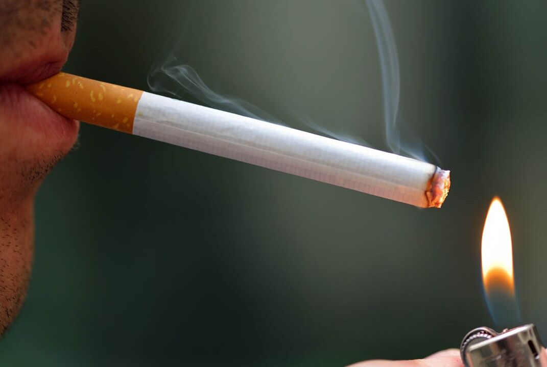 Fumar como causa de debilidade da potencia despois dos 60